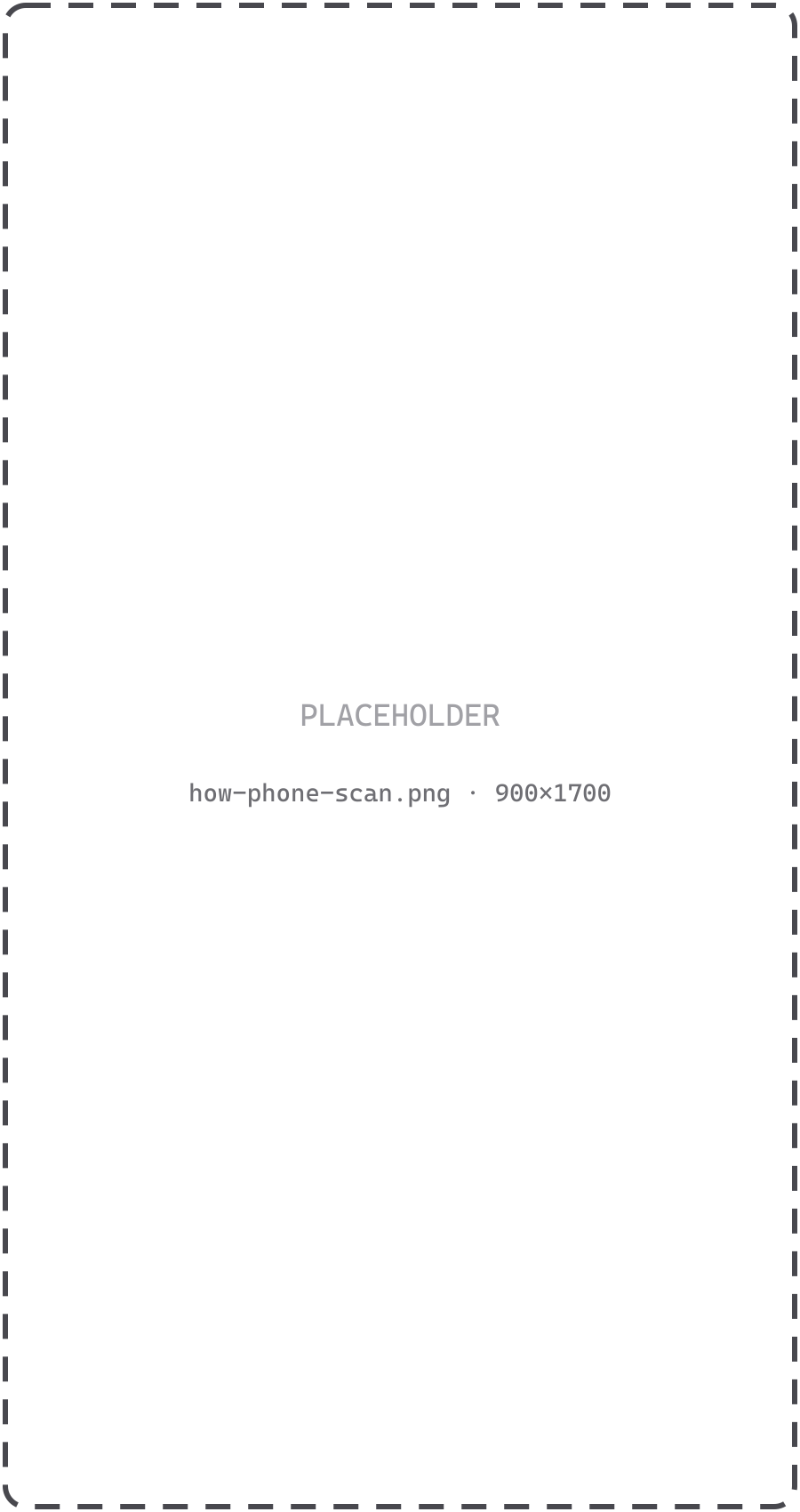 Coffrio scanner capturing an invoice inside a frame
